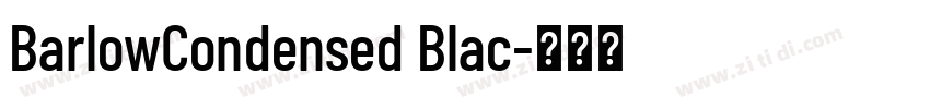 BarlowCondensed Blac字体转换